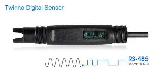 Sonda de eletrodo com sensor de pH digital mais econômico RS485 4 ~ 20mA eletrodo de pH