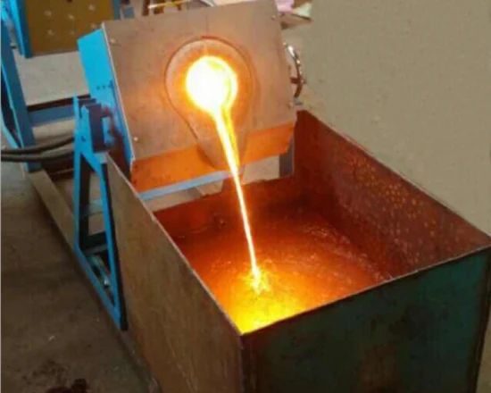 Forno de fusão de metais, aquecimento por indução, forno de fusão de ouro, prata, cobre, latão